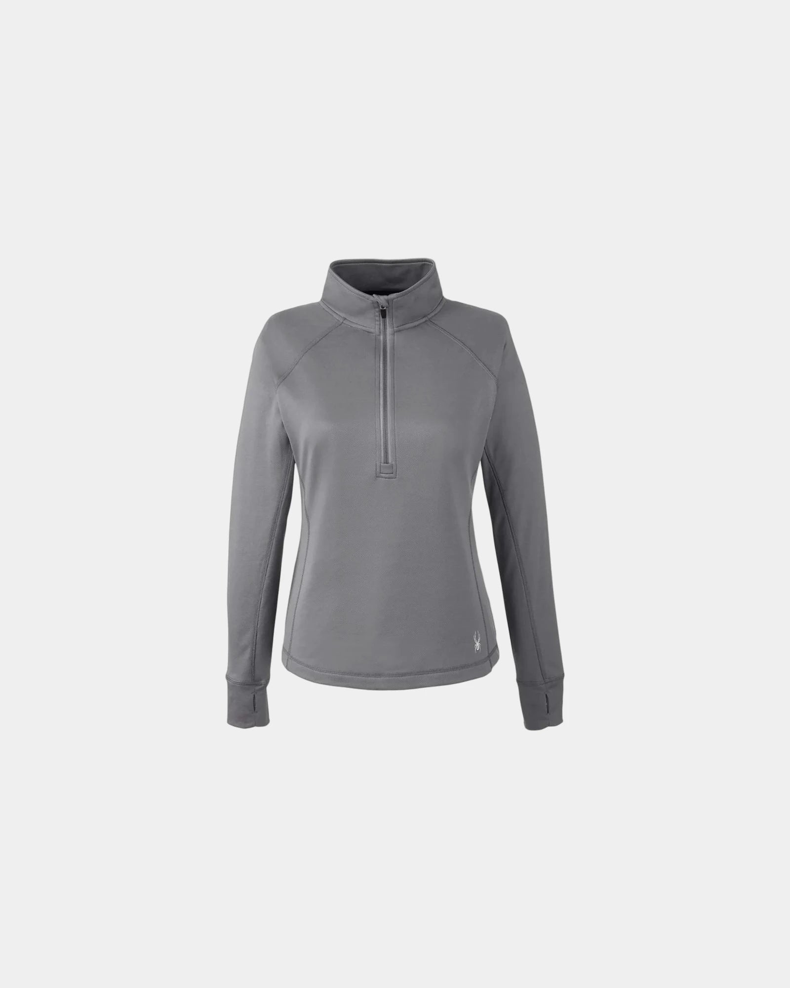 Custom women's half-zip pullover with thumbhole cuffs - Polar